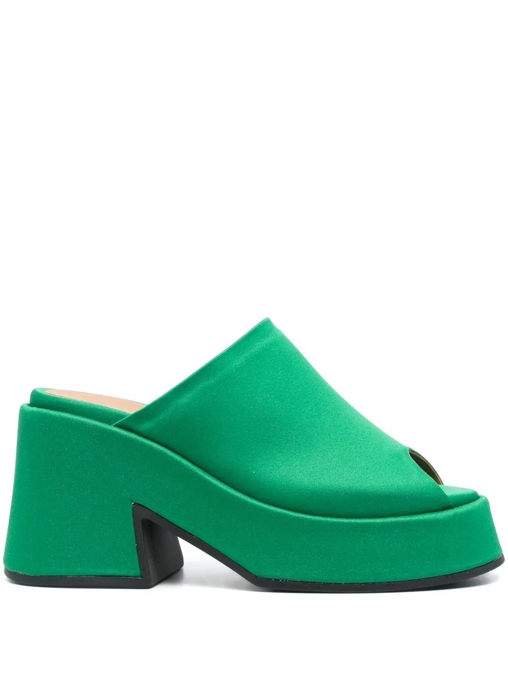 Green Platform Mule Women's Slide